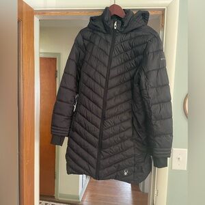 Spyder Women’s Boundless packable puffer jacket/coat, size large (L).